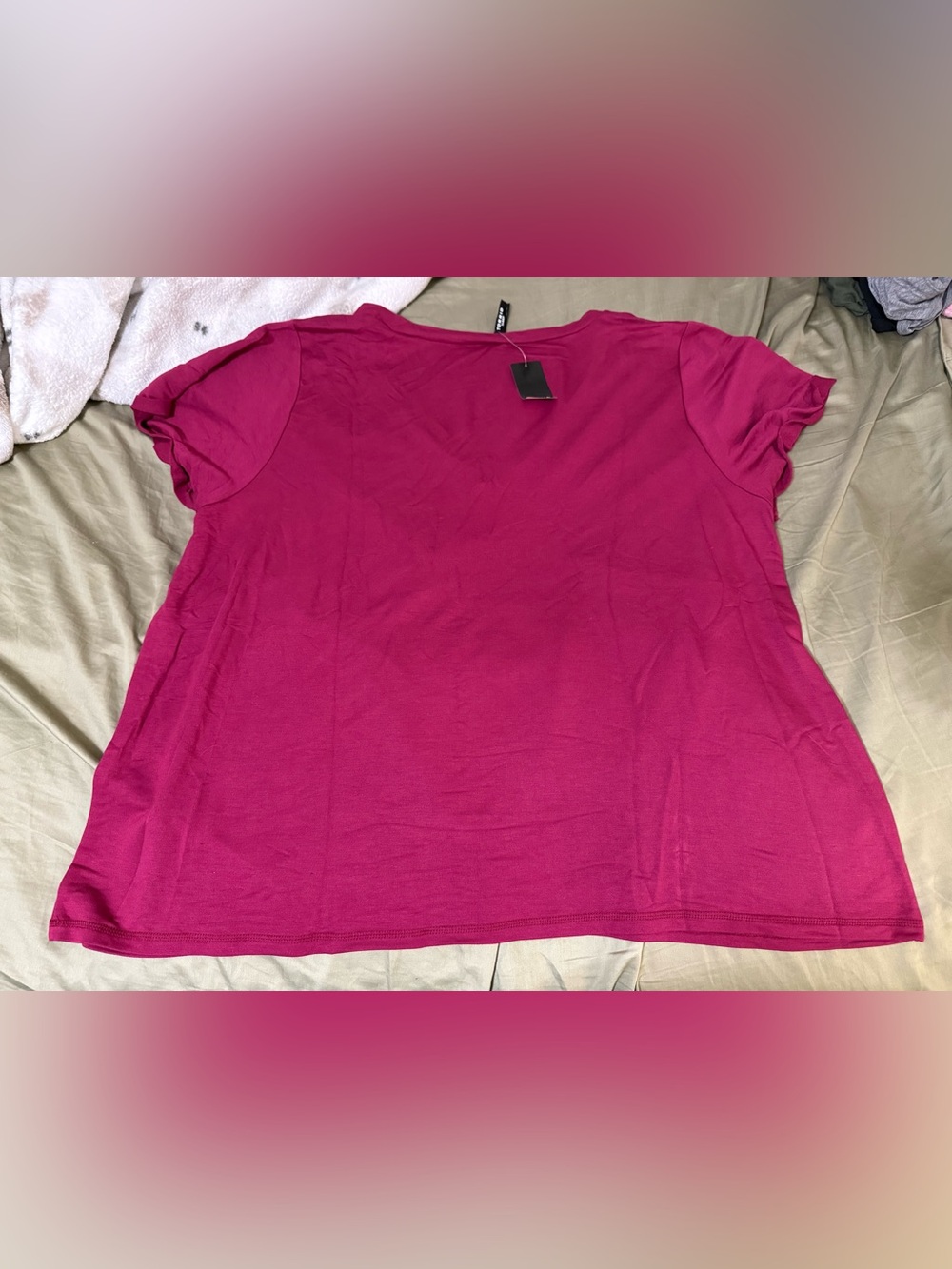 Torrid Sleep Red Plum Lounge Shirt - Picture 3 of 4